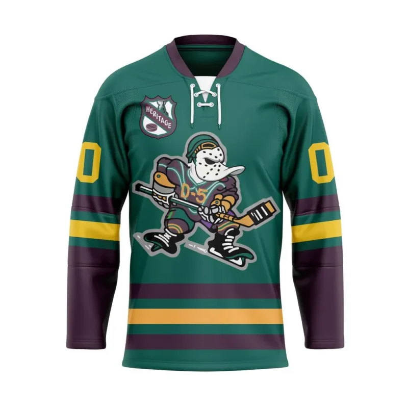 NHL Anaheim Ducks Personalized Heritage Design Hockey Jersey St2401