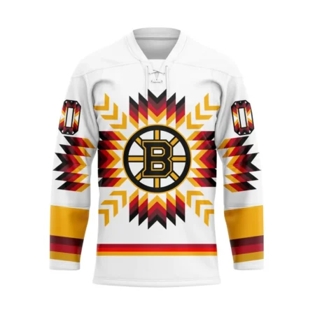 NHL Boston Bruins Special Design With Native Pattern Hockey Jersey