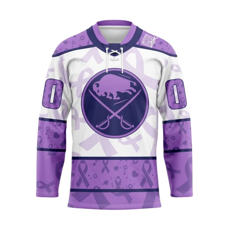 NHL Buffalo Sabres Special Lavender Â€“ Fight Cancer Hockey Jersey