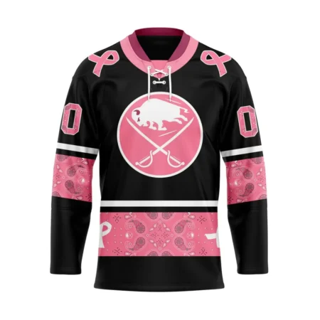 NHL Buffalo Sabres, Specialized Hockey Jerseys In Classic Style With Paisley! In October We Wear Pink Breast Cancer