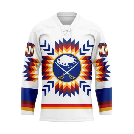 NHL Buffalo Sabres Special Design With Native Pattern Hockey Jersey