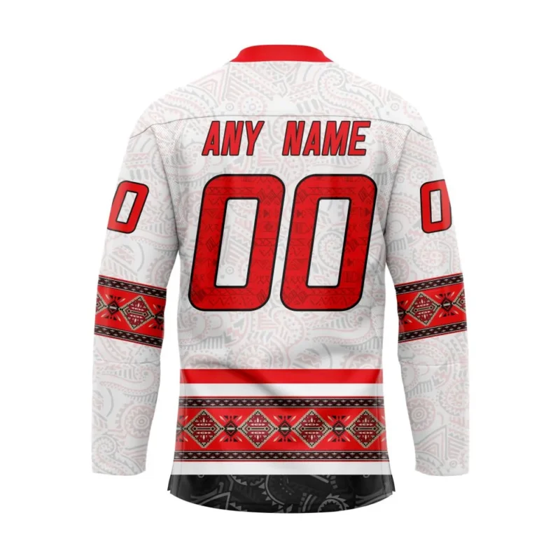 NHL Carolina Hurricanes Personalized Native Design Hockey Jersey St2401