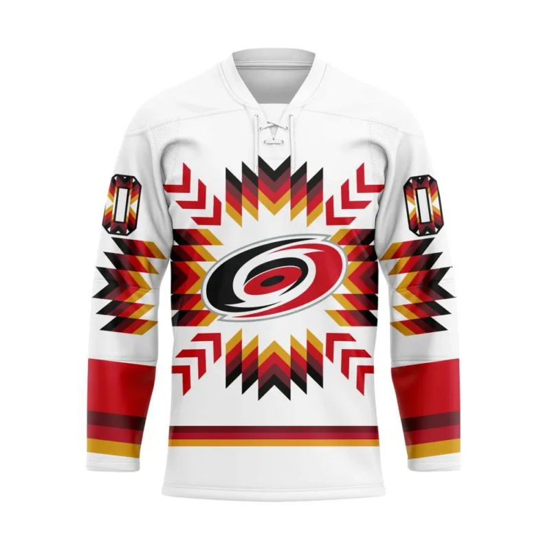 NHL Carolina Hurricanes Special Design With Native Pattern Hockey Jersey