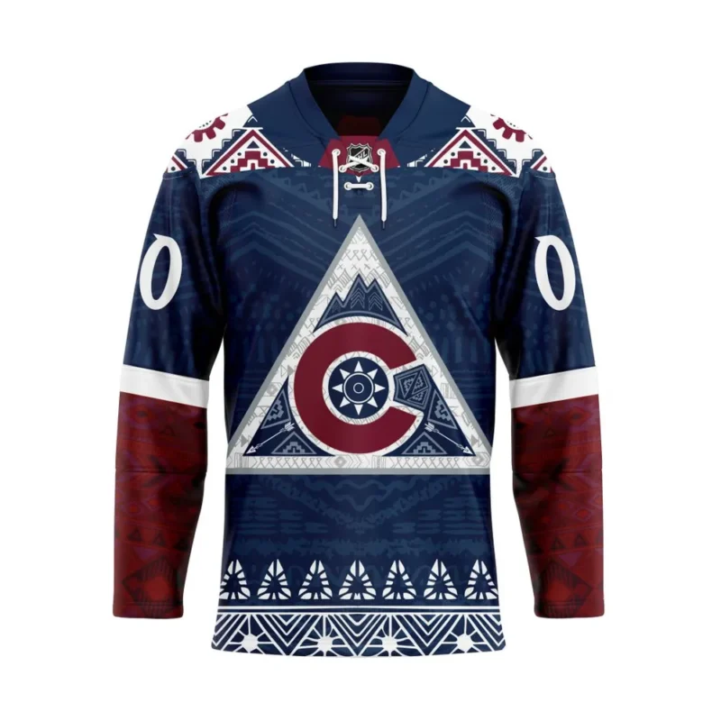 NHL Colorado Avalanche Personalized Native Design Hockey Jersey St2401