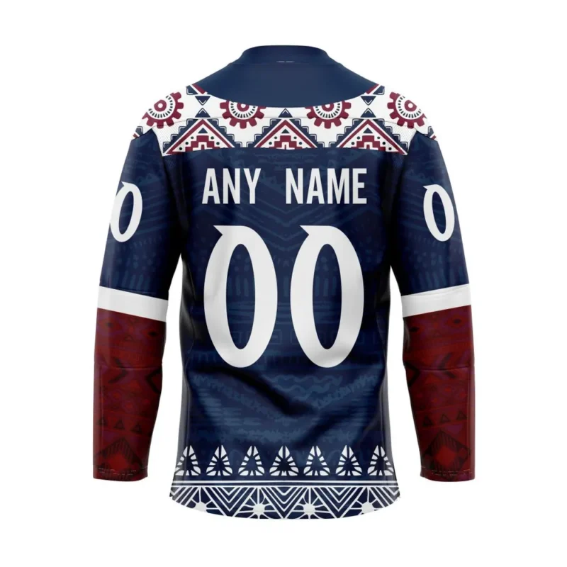 NHL Colorado Avalanche Personalized Native Design Hockey Jersey St2401