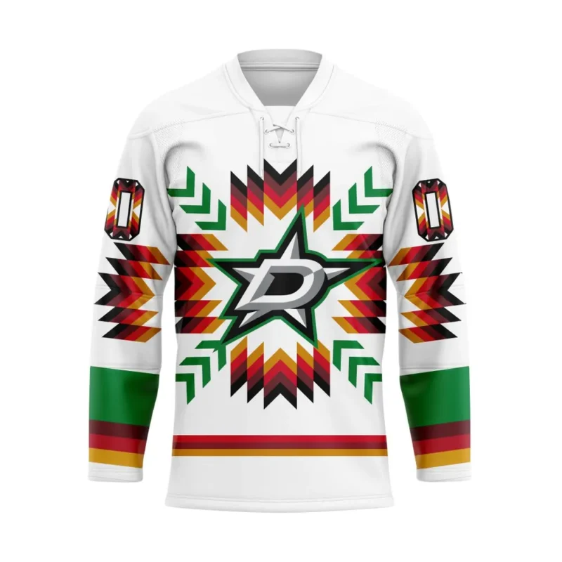 NHL Dallas Stars Special Design With Native Pattern Hockey Jersey