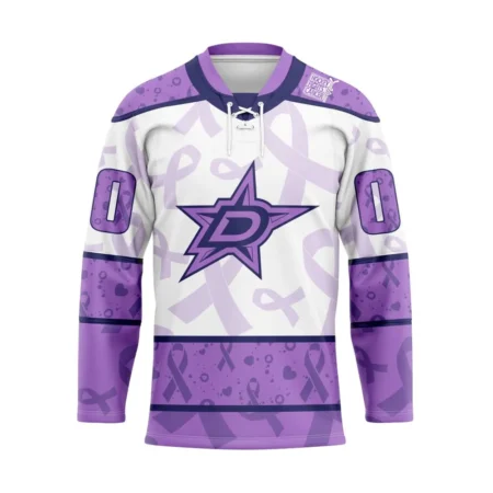 NHL Dallas Stars Special Lavender Â€“ Fight Cancer Hockey Jersey