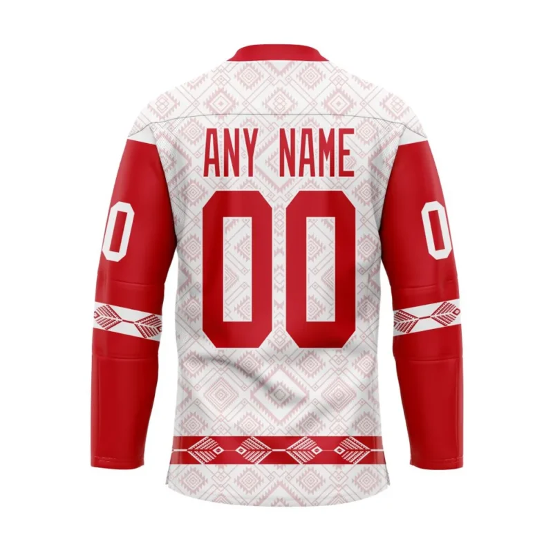 NHL Detroit Red Wings Personalized Native Design Hockey Jersey St2401