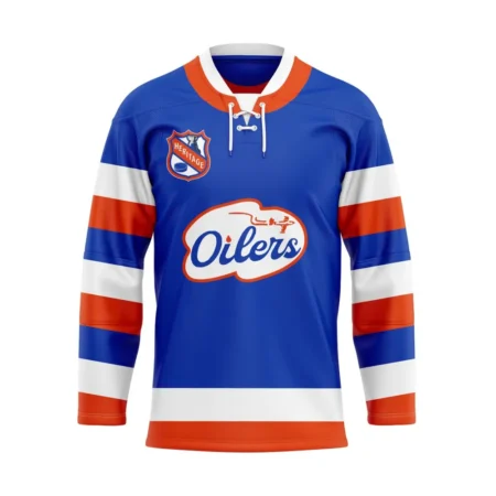 NHL Edmonton Oilers Personalized Heritage Design Hockey Jersey St2401