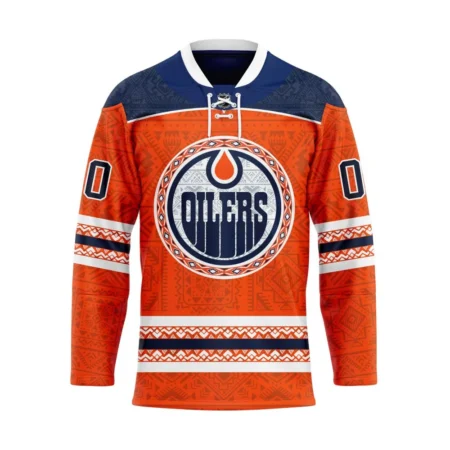 NHL Edmonton Oilers Personalized Native Design Hockey Jersey St2401