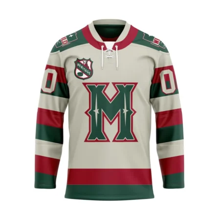 NHL Minnesota Wild Personalized Heritage Design Hockey Jersey St2401