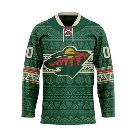 NHL Minnesota Wild Personalized Native Design Hockey Jersey St2401