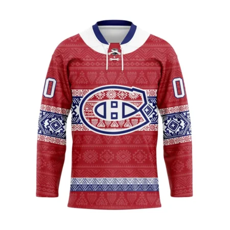 NHL Montreal Canadiens Personalized Native Design Hockey Jersey St2401