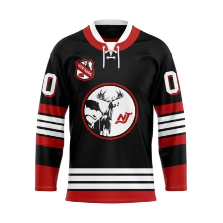 NHL New Jersey Devils Personalized Heritage Design Hockey Jersey St2401