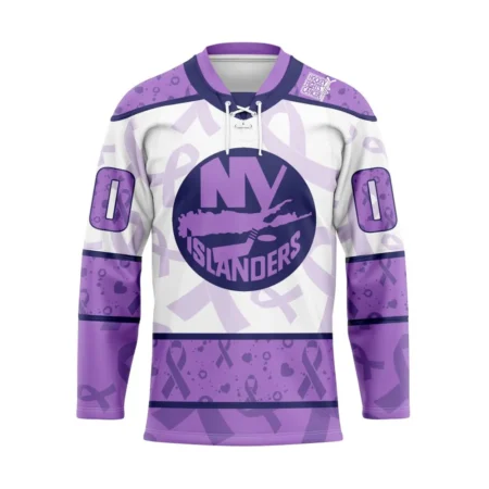 NHL New York Islanders Special Lavender Â€“ Fight Cancer Hockey Jersey