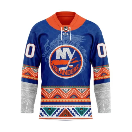 NHL New York Islanders Personalized Native Design Hockey Jersey St2401