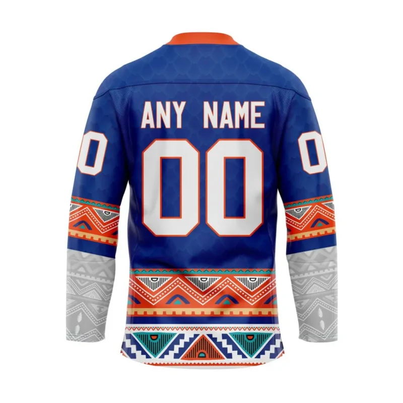 NHL New York Islanders Personalized Native Design Hockey Jersey St2401