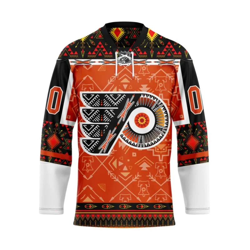 NHL Philadelphia Flyers Personalized Native Design Hockey Jersey St2401