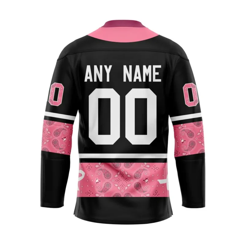 NHL Pittsburgh Penguins, Specialized Hockey Jerseys In Classic Style With Paisley! In October We Wear Pink Breast Cancer