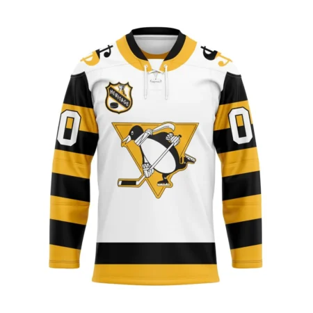 NHL Pittsburgh Penguins Personalized Heritage Design Hockey Jersey St2401