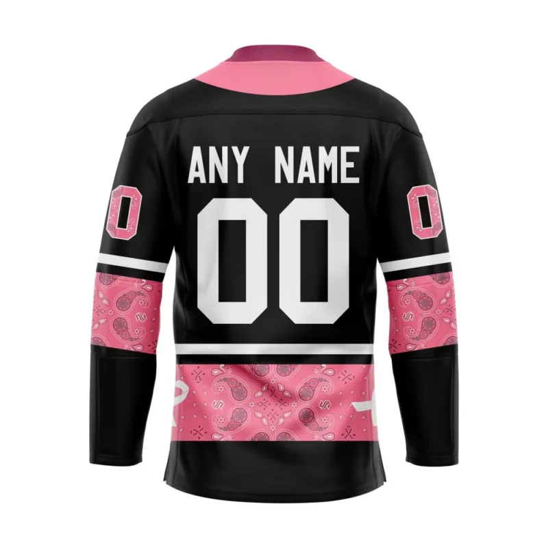 NHL Seattle Kraken, Specialized Hockey Jerseys In Classic Style With Paisley! In October We Wear Pink Breast Cancer