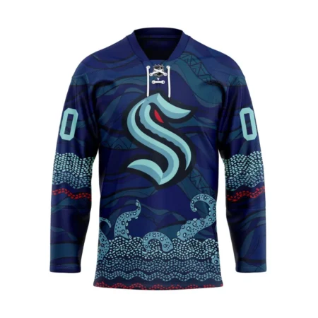 NHL Seattle Kraken Personalized Native Design Hockey Jersey St2401