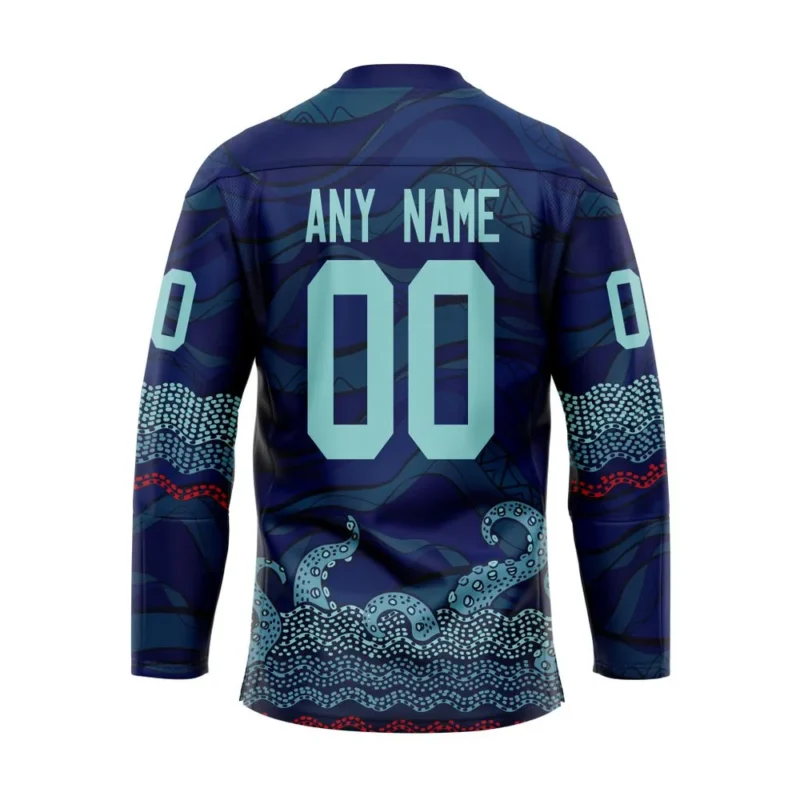 NHL Seattle Kraken Personalized Native Design Hockey Jersey St2401