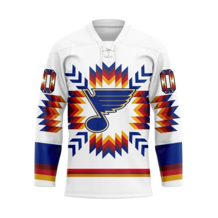 NHL St. Louis Blues Special Design With Native Pattern Hockey Jersey