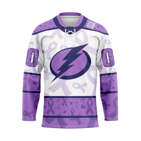 NHL Tampa Bay Lightning Special Lavender Â€“ Fight Cancer Hockey Jersey