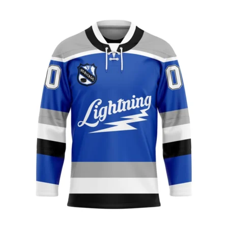 NHL Tampa Bay Lightning Personalized Heritage Design Hockey Jersey St2401