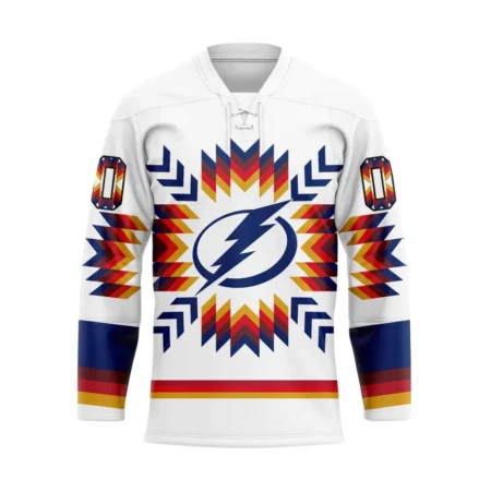 NHL Tampa Bay Lightning Special Design With Native Pattern Hockey Jersey