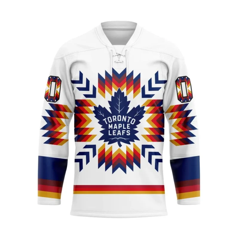 NHL Toronto Maple Leafs Special Design With Native Pattern Hockey Jersey