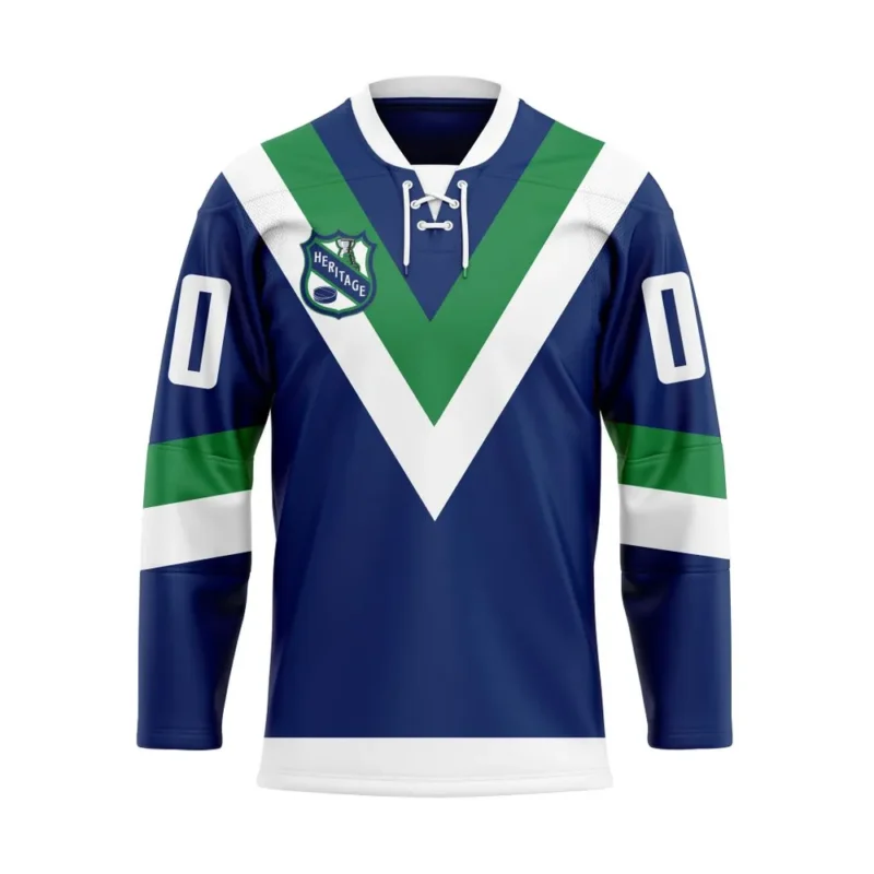 NHL Vancouver Canucks Personalized Heritage Design Hockey Jersey St2401