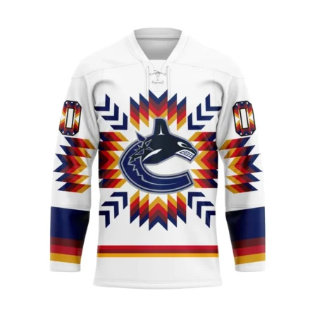 NHL Vancouver Canucks Special Design With Native Pattern Hockey Jersey