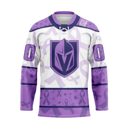 NHL Vegas Golden Knights Special Lavender Â€“ Fight Cancer Hockey Jersey