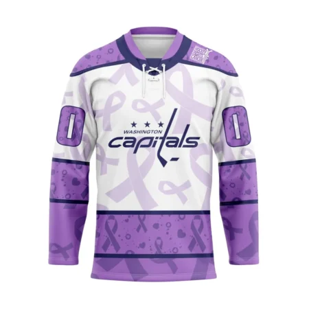 NHL Washington Capitals Special Lavender Â€“ Fight Cancer Hockey Jersey