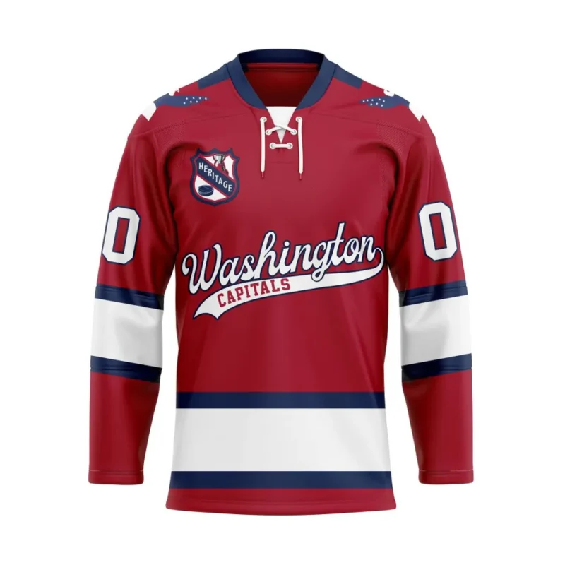 NHL Washington Capitals Personalized Heritage Design Hockey Jersey St2401