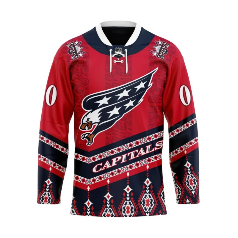 NHL Washington Capitals Personalized Native Design Hockey Jersey St2401