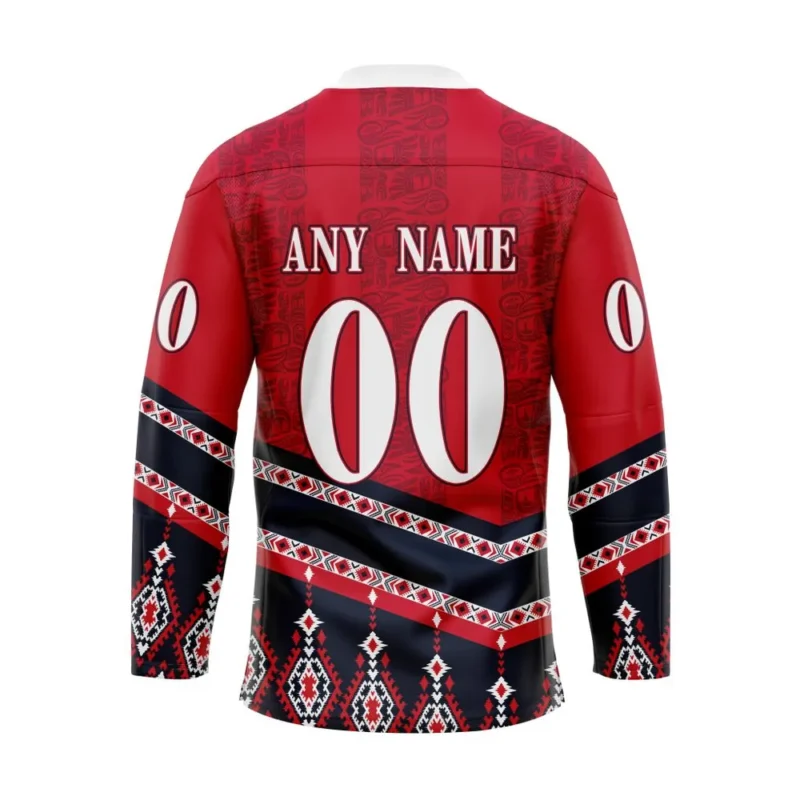 NHL Washington Capitals Personalized Native Design Hockey Jersey St2401