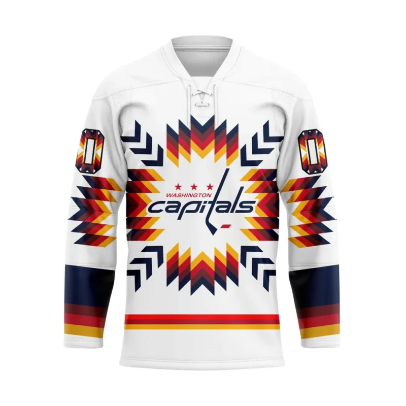 NHL Washington Capitals Special Design With Native Pattern Hockey Jersey