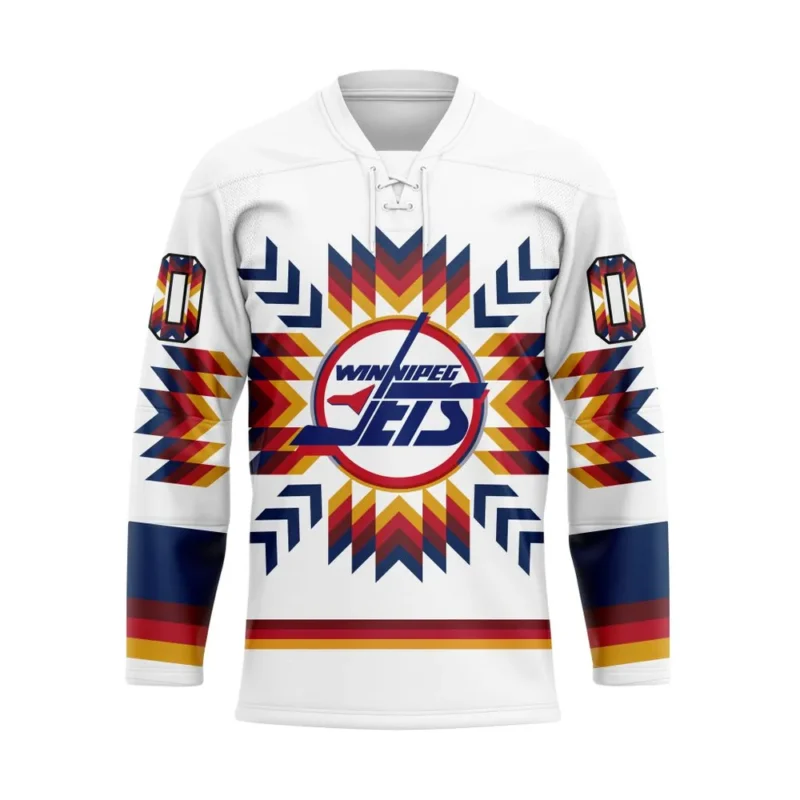 NHL Winnipeg Jets Special Design With Native Pattern Hockey Jersey