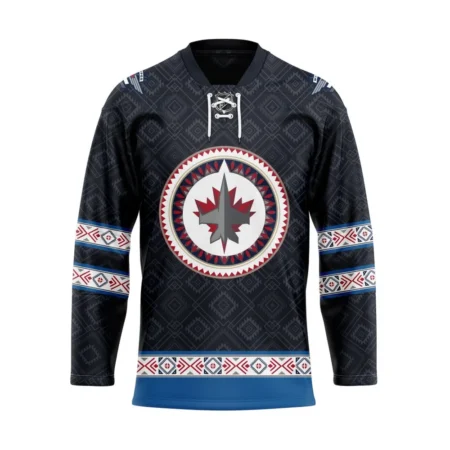 NHL Winnipeg Jets Personalized Native Design Hockey Jersey St2401