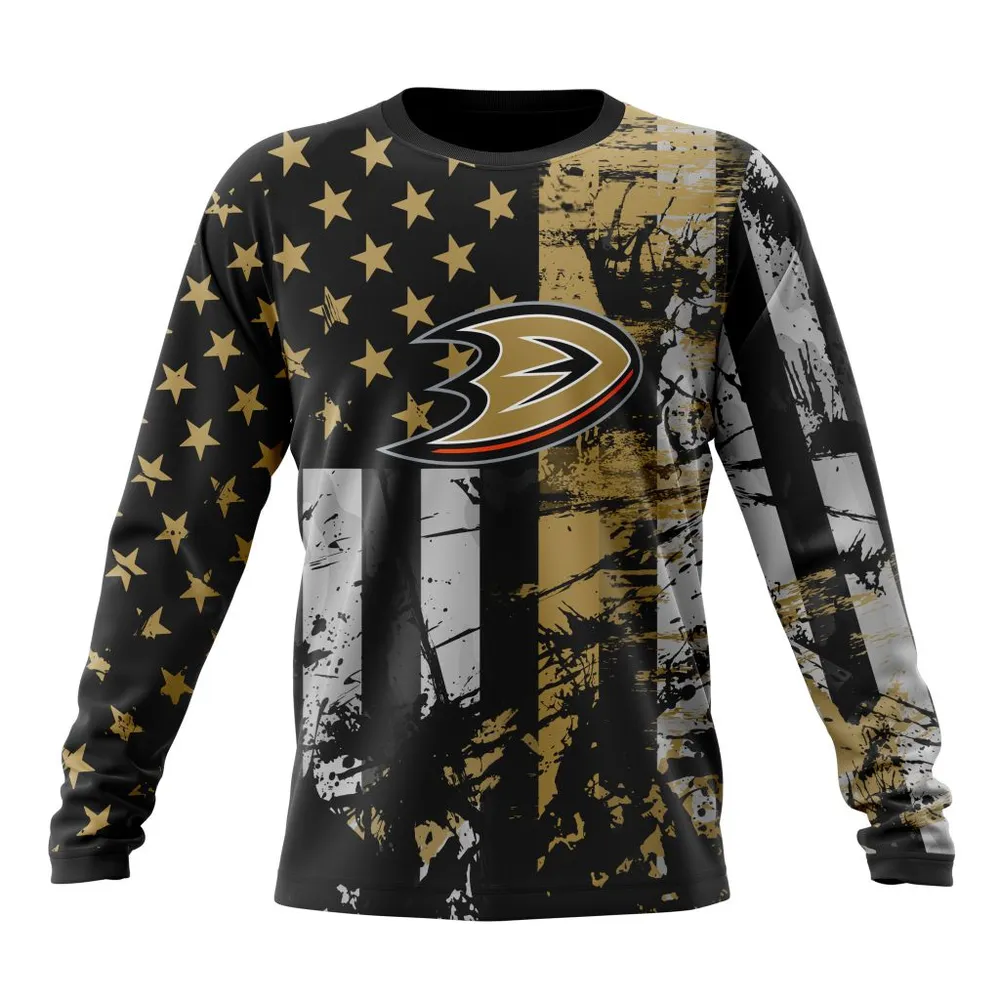 Anaheim Ducks | Specialized Jersey For America Long Sleeved Sweatshirt 