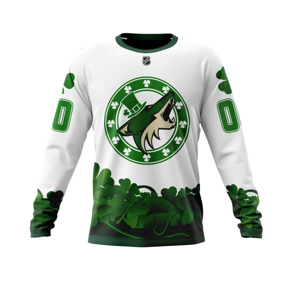 Arizona Coyotes | Happy St.Patrick Days Jersey V0522 Long Sleeved Sweatshirt 