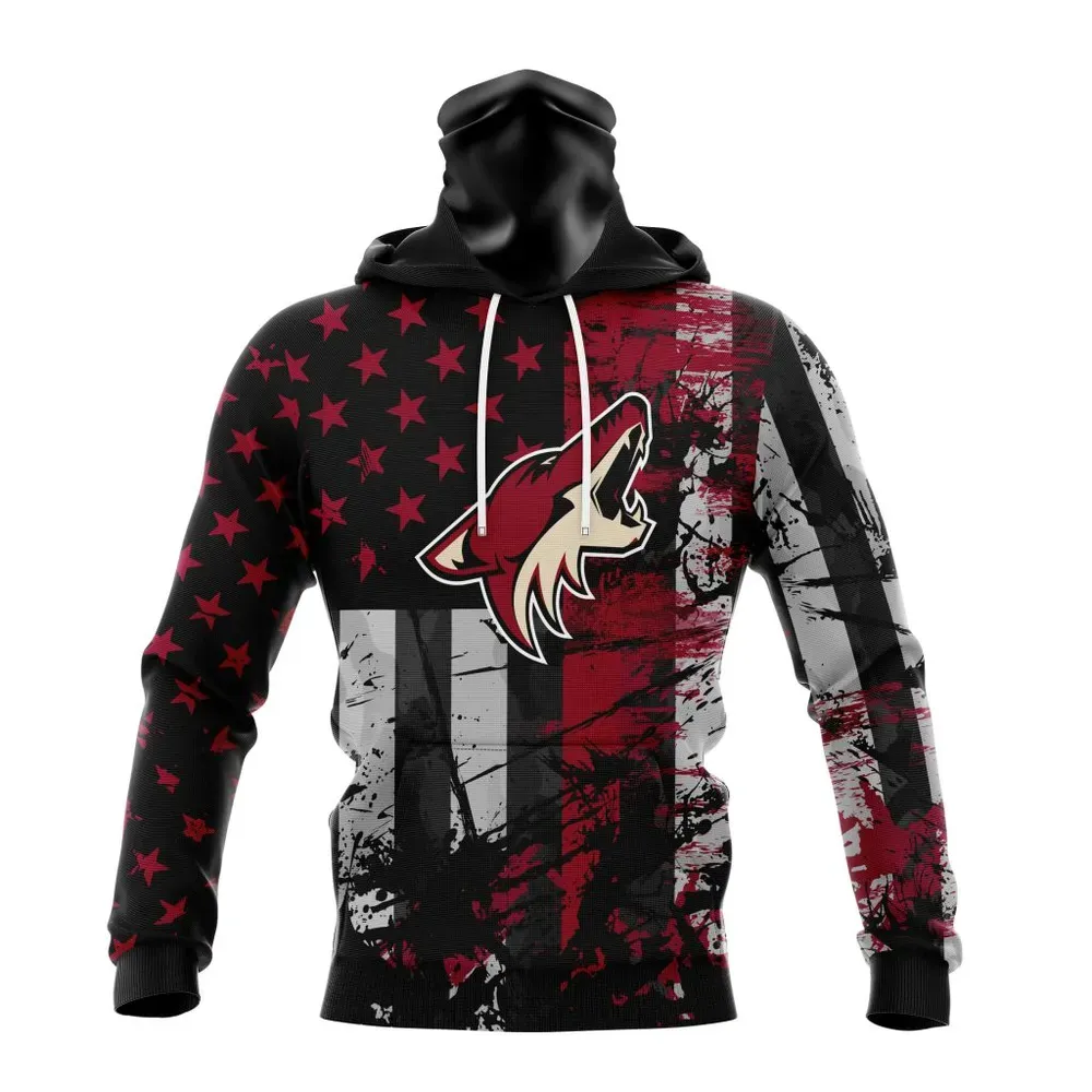 Arizona Coyotes | Specialized Jersey For America Mask Hoodie