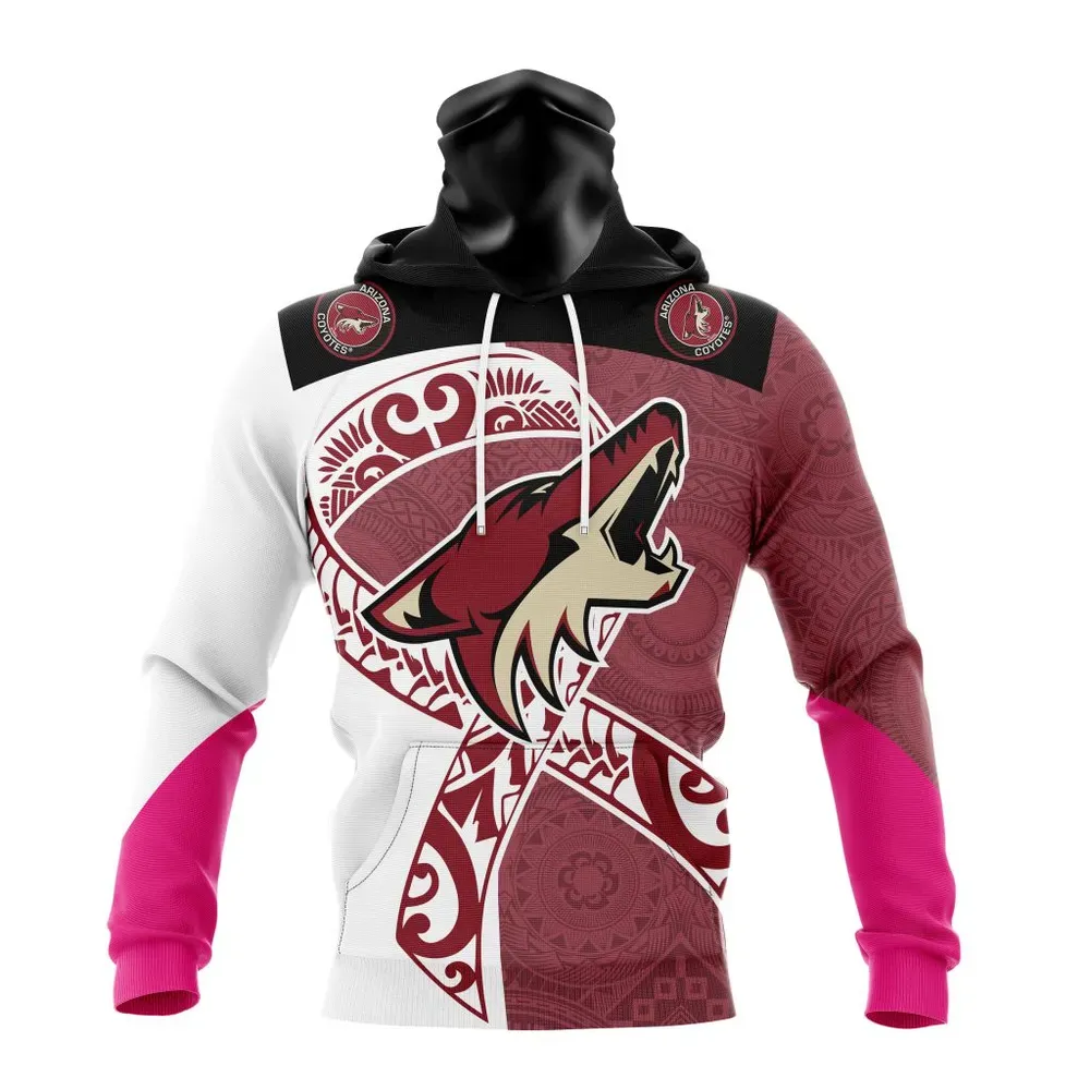 Arizona Coyotes | Specialized Samoa Fights Cancer Jersey Mask Hoodie