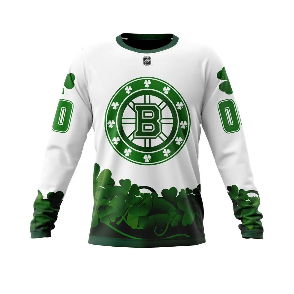 Boston Bruins | Happy St.Patrick Days Jersey V0522 Long Sleeved Sweatshirt 