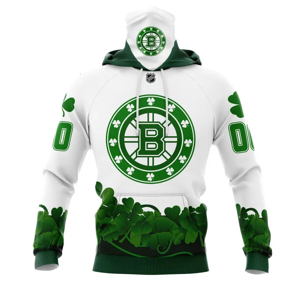 Boston Bruins | Happy St.Patrick Days Jersey V0522 Mask Hoodie