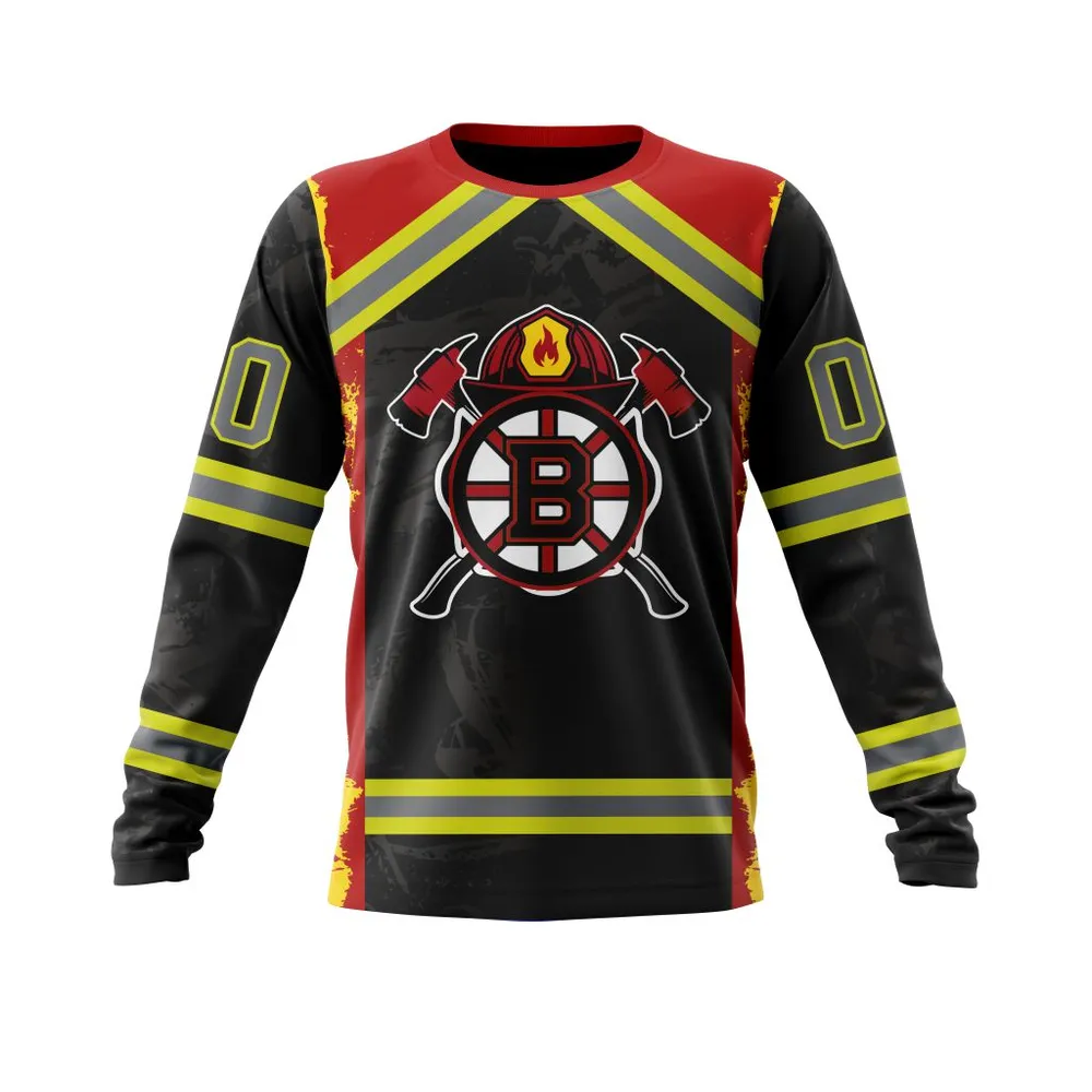 Boston Bruins | Honnor Firefighter V0322 Long Sleeved Sweatshirt 