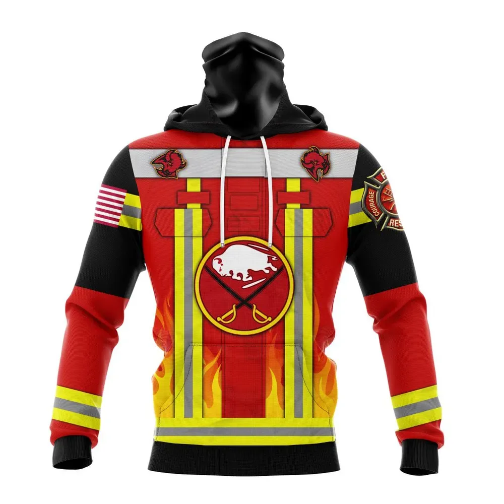 Buffalo Sabres Honnor Firefighter Uniform V0622 Mask Hoodie